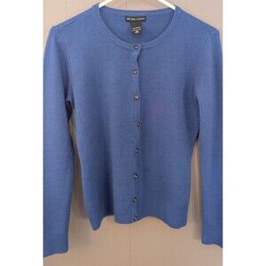 New York & Company Long Sleeve Blue Button Up Cardigan Sweater size small
